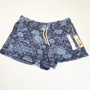 Dari Shorts Junior XL Blue Floral Geometric